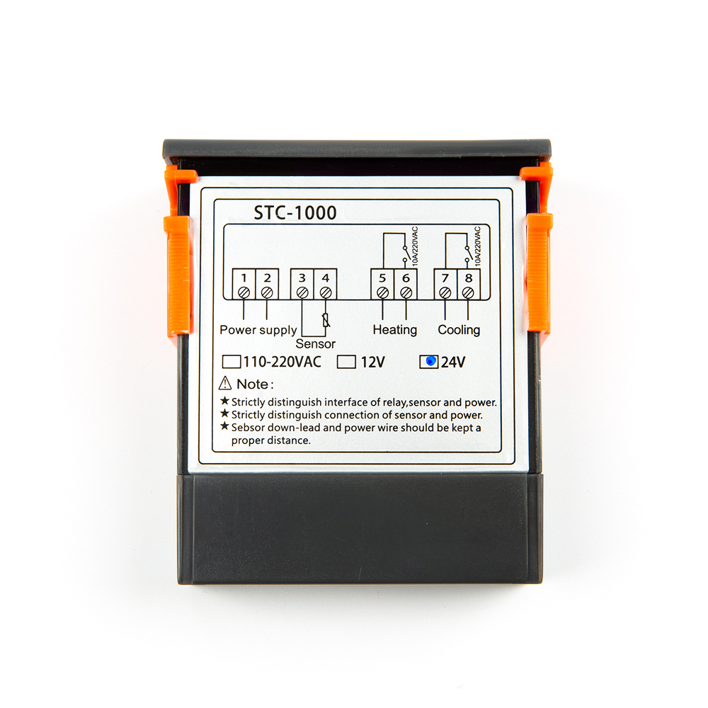 Цифровой терморегулятор (термостат) STC-1000, 24в